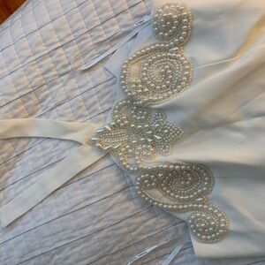 *NWT* Ronny Kobo Ivory Dress with Pearl Details